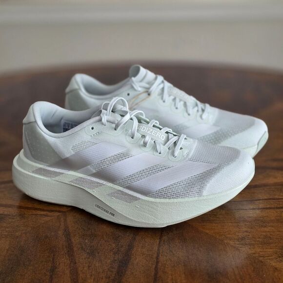 Adidas Adizero SL EVO Women's Running Shoes Metallic Silver Grey Size 6.5 Pro LE - Picture 4 of 15